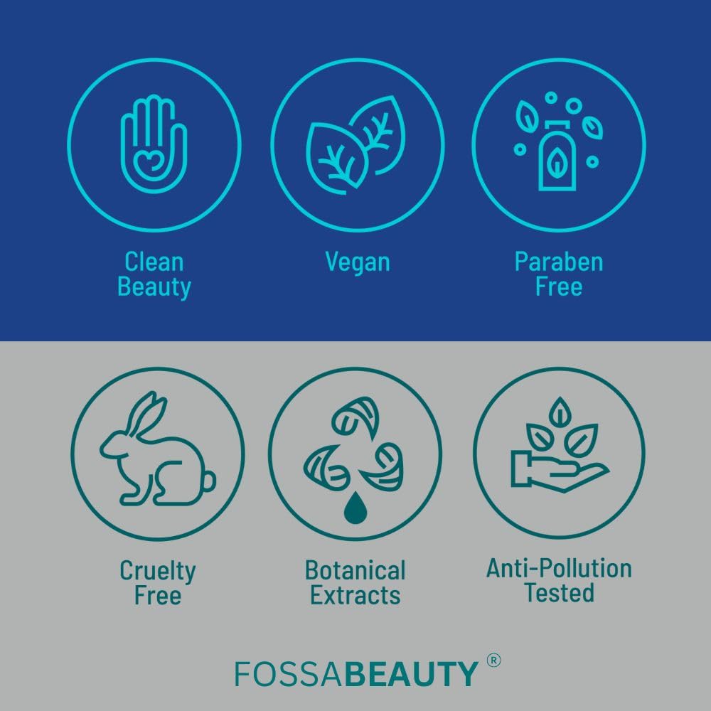 Fossa Beauty Frizz Relief | Lightweight Hair Oil for Frizzy Hair | Paraben & Sulfate Free | Provides Nourishment, Shine, Heat Protection & Increases Elasticity for All Hair Types | 100ml, 3.4 fl. oz.