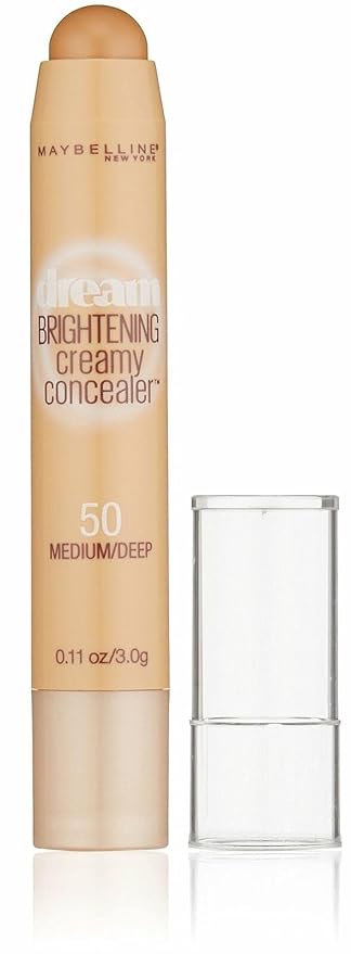 Maybelline New York Dream Brightening Creamy Concealer, Medium/Deep, 0.11 oz.