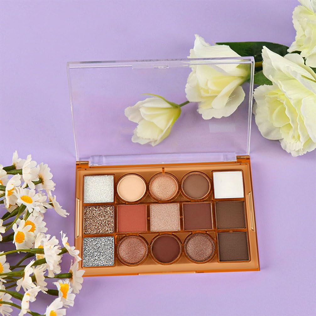 Eyeshadow Palette Makeup โ Neutral Nude Matte & Shimmer Eyeshadow Palette, High Pigment Waterproof Glitter Eye shadow,Blendable Pink, Brown, Rose Gold Eye Makeup (F-01#, 1 Count (Pack of 1))