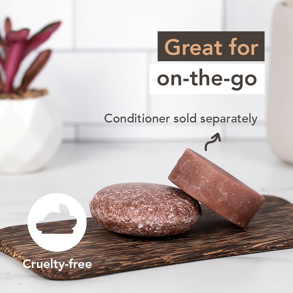 Wave Argan Oil Shampoo Bar - Moisturizing & Handmade Vegan Bar for Shiny Hair, Natural, Organic & Non-GMO Shampoo for Women & Men, 2.3 oz, Long-Lasting (80-120 Uses)