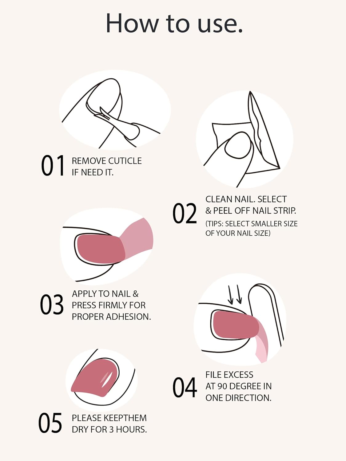 Pre Cured Gel Nail Strips - 44PCS Salon Quality Gel Nail Stickers - Long Lasting Polish Wraps for Women no UV Light Needed Easy Apply& Remove (Metallic Pink Maze)