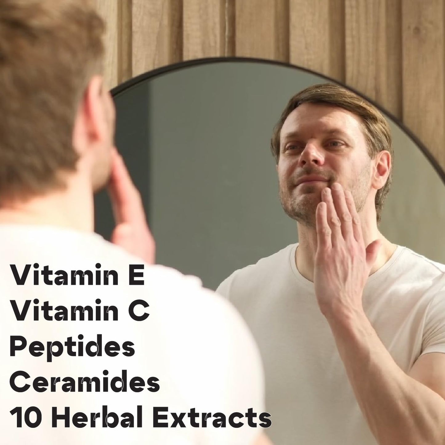 Titan Anti-Aging Mens Face Cream – Mens Face Moisturizer – For Men, Face Lotion – Men, Skin Care – Tighten, Tone, Revitalize – Ceramides, Vitamin C & E, Squalane – All Skin Types – Unscented