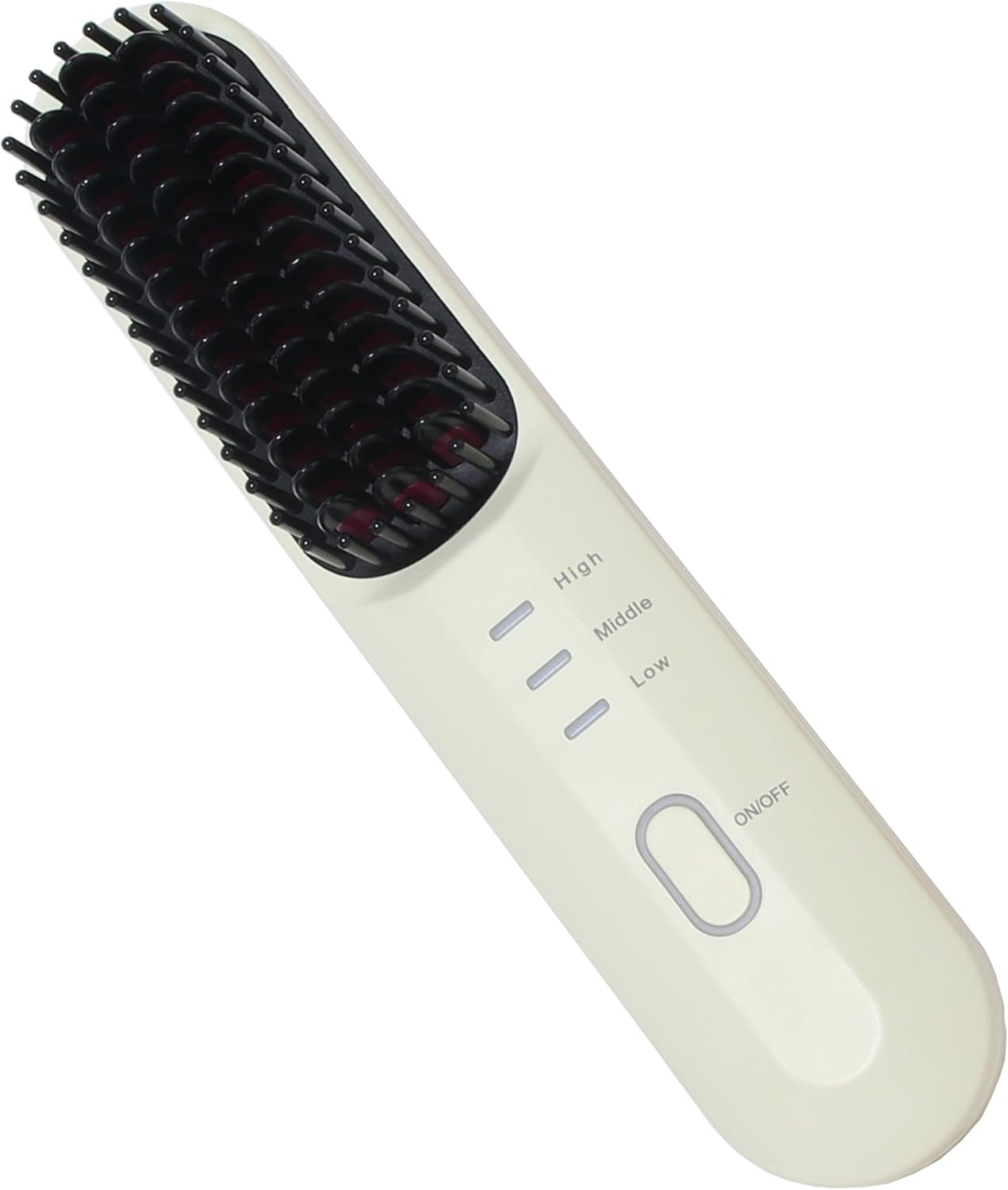 Cordless Hot Hair Brush Straightener Heat Pressing Combs Ceramic Electric Straightening Comb, Anti Burn for Natural Black Hair Beard Wigs Holiday Gifts - Purple (2600mA)