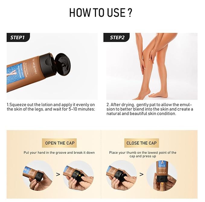 Leg Makeup Waterproof No Transfer, Leg Vein Cover up Makeup for Varicose Veins Waterproof Black Skin, Leg and Body Scar Cover up Makeup for Tattoo Cover Up, Long Lasting Body Foundation (1#, 4oz)