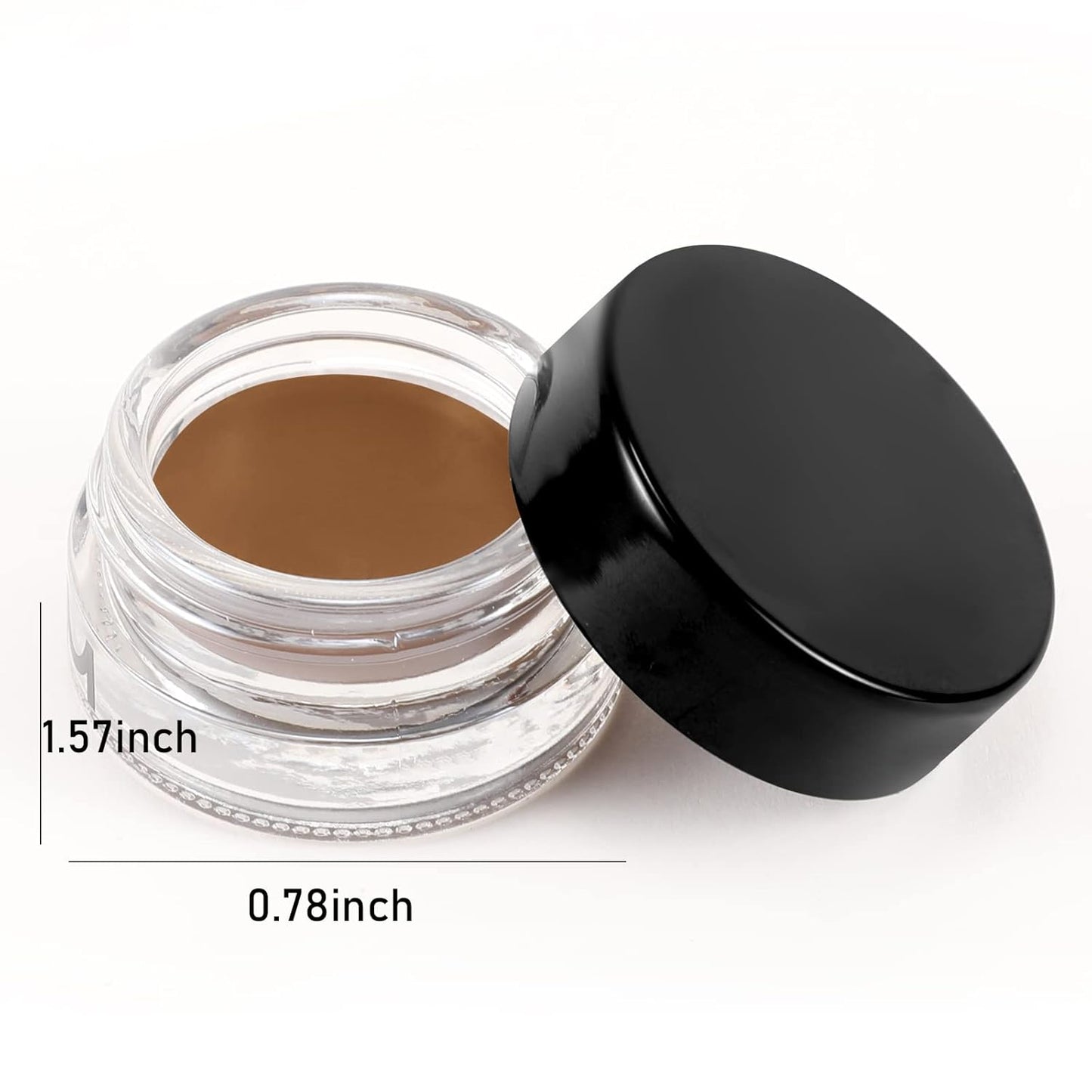 Boobeen 2 Pcs Eyebrow Pomade Cream, Waterproof Brow Pomade Gel High Pigmented Long-lasting for Natural Eyebrow Makeup, Suitable for Everyone