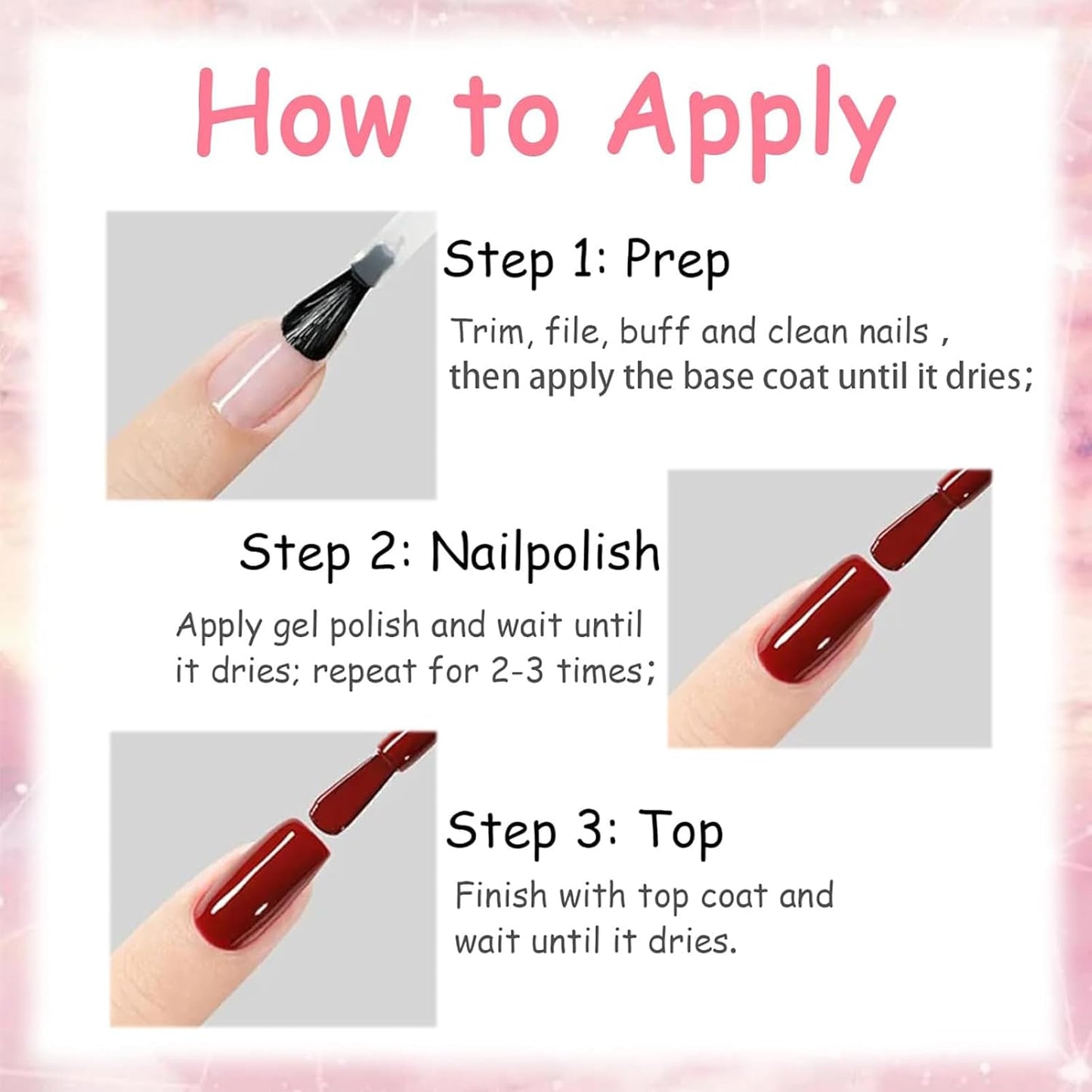 Clear Chunky Glitter Top Coat Nail Polish, Spring Summer Nail Polish with Flower Glitter for Women & Girls, No UV Light Needed