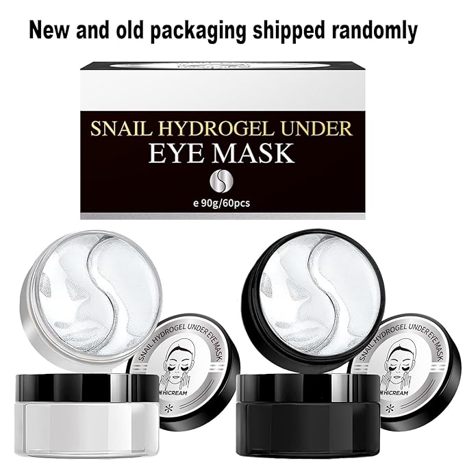 Advanced Snail Hydrogel Eye Patch 60 Patches, Gel Serum Mask, Undereye Treament, Fine Lined, Puffy Eyes, Refresh, Hydrate, Paraben free, Phthalates free, Skincare