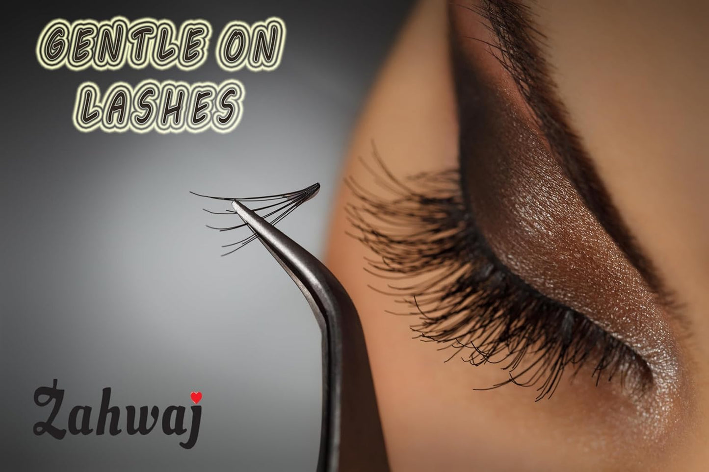 Lash Tweezers - Set of 5 Diamond Grip Eyelash Tweezers - Stainless Steel Professional Fiber Tip Lash Tweezer for Eyelash Extensions (Silver)