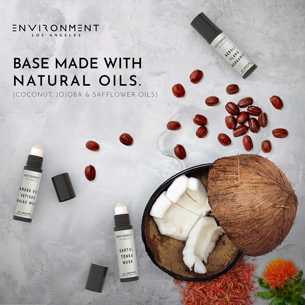 ENVIRONMENT Inspired by Designer Perfume LHomme 10ml Roll-on Perfume (Petitgrain | Carnation | White Cedar) Body Oil Fragrance, Roll On Oil, Body Fragrance for Women & Men, Luxury Scent, Cruelty-Free