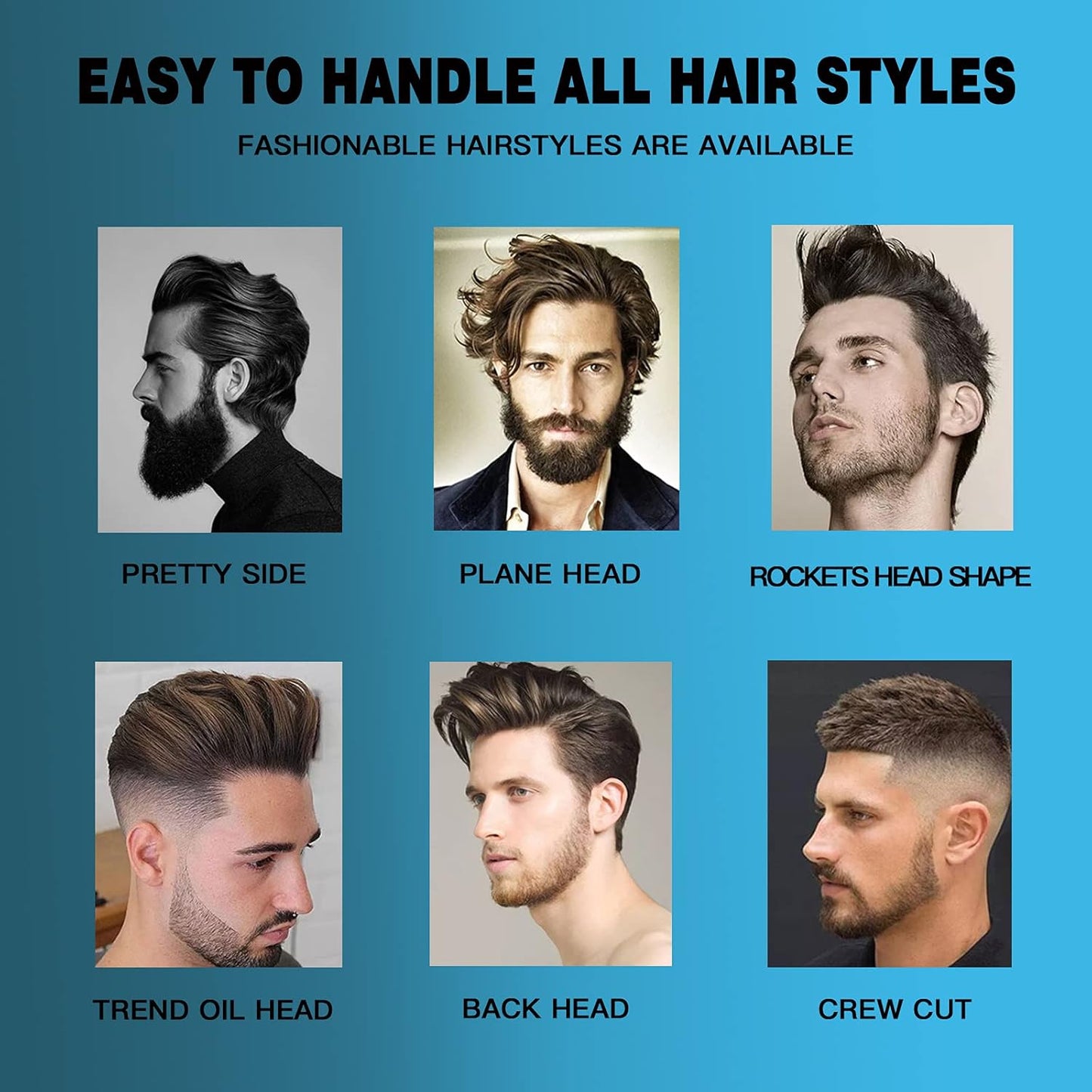 Hair Styling Clay, Matte Finish Hair Paste for Men, Water Based Matte Texture, Clay Pomade Ideal for All Men's Hair Types 100g (3.5oz)