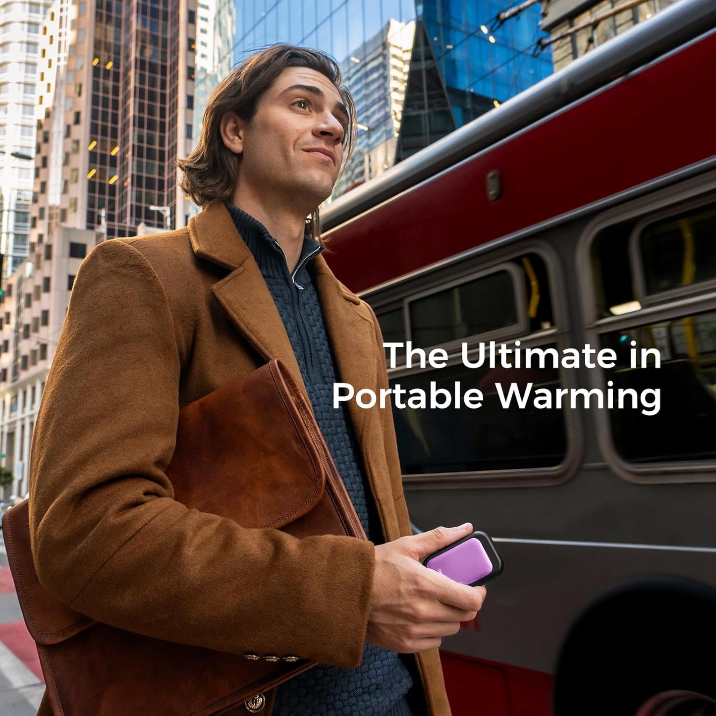 OCOOPA Magnetic Rechargeable Hand Warmers 2 Pack, Card-Style Electric AI Hand Warmers 5000mAh, Pocket Portable Hands Heater, UL Certified, for Men Women, Hunting Essentials, UT4 Young