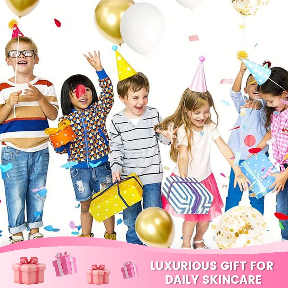 8 Pack Cherry Kids Face Mask,Pink Face Masks Skincare Spa Day Kit Supplies,Spa Party Favors for Teens Girls Women,Sheet Facial Mask Skincare Gifts Set,Moisturize Soothe for All Skin Types