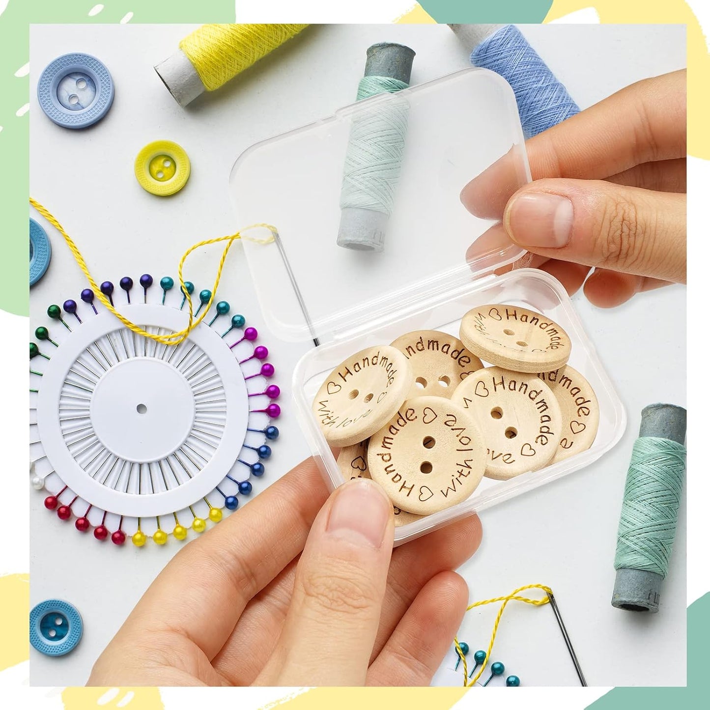 ISKYBOB 6 Packs Rectangle Small Clear Plastic Storage Containers Box Case with Hinged Lid Crafts Organizer for Crayons, Bobby Pin, Beads (2.6 x 1.8in)