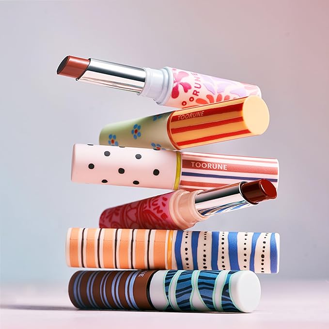 Hydrating Tined Lip Blams - Moisturizing High Pigmented Lip Blam Stick Care Plumping Glossy Finish for Dry Lips for Women