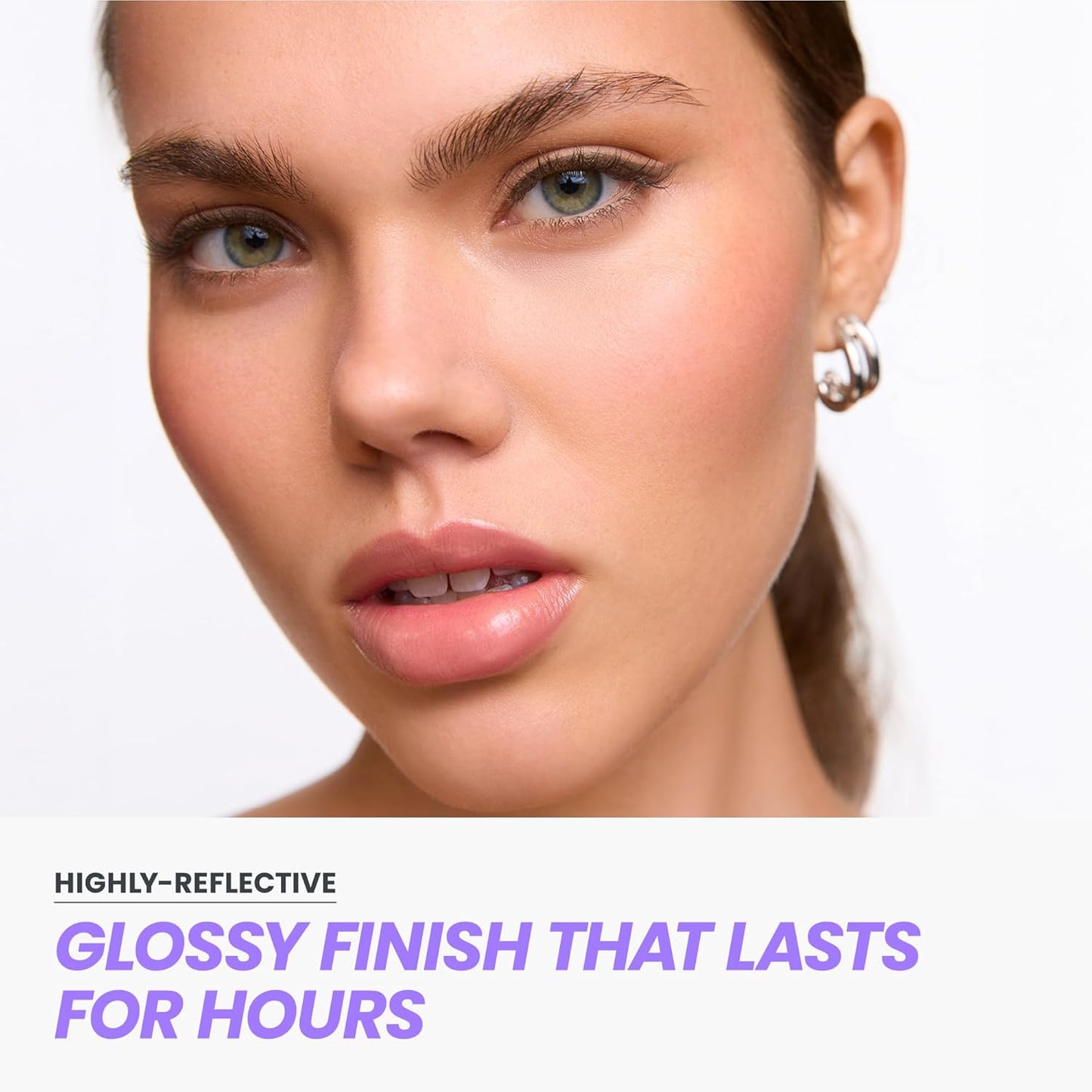 Wonderskin Lip Gloss Blading Top Gloss, Clear Glitter Lip Gloss, Hydrating and High Shine Finish Lip Makeup (Clear Shine)