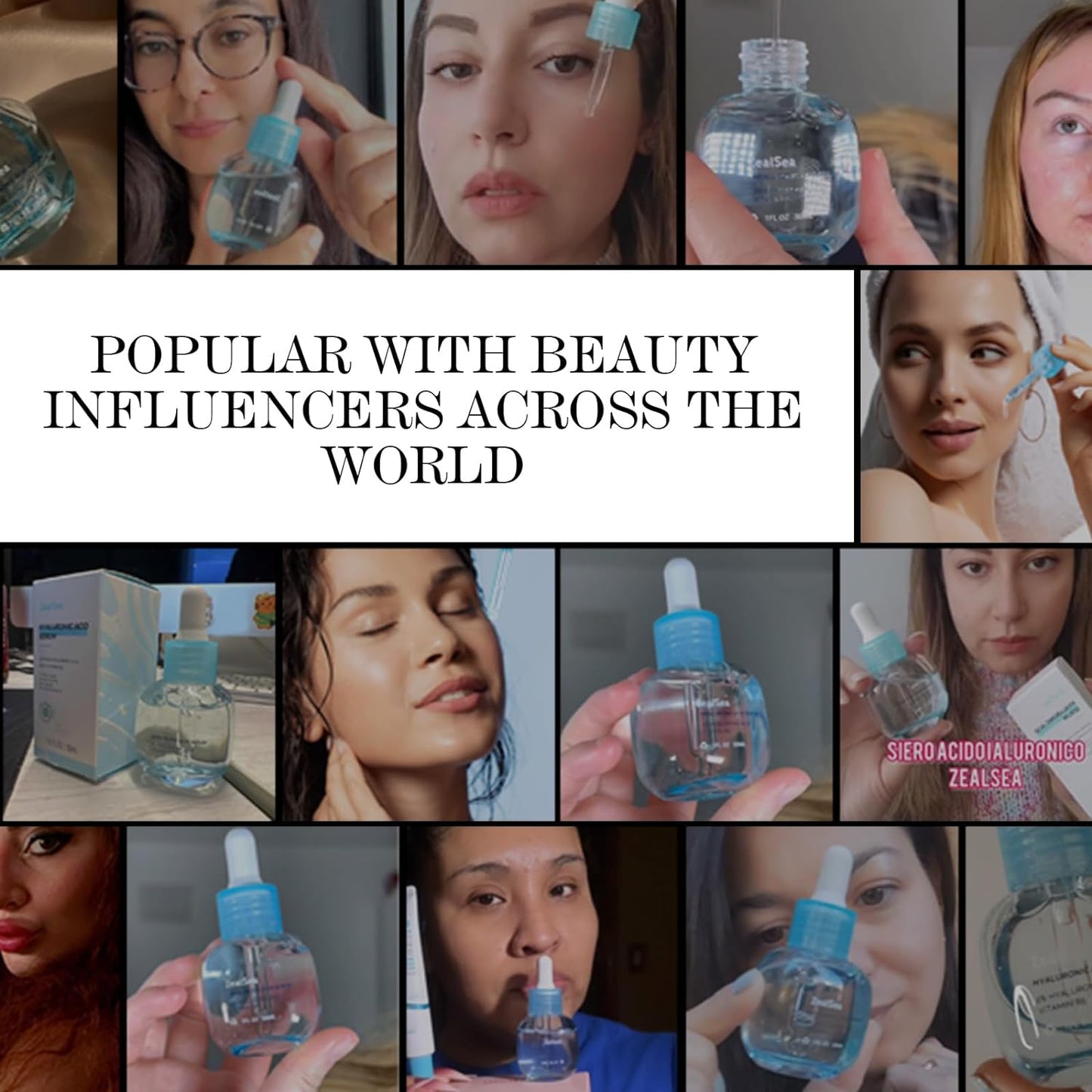 ZealSea Hyaluronic Acid Serum for Face, Hydrating Microneedling Serum, EWG Certified for Sensitive Skin, Vegan Fragrance Free Non-Comedogenic Absorb Quickly, Pure Hyaluronic Acid Anti-Aging 1 Oz