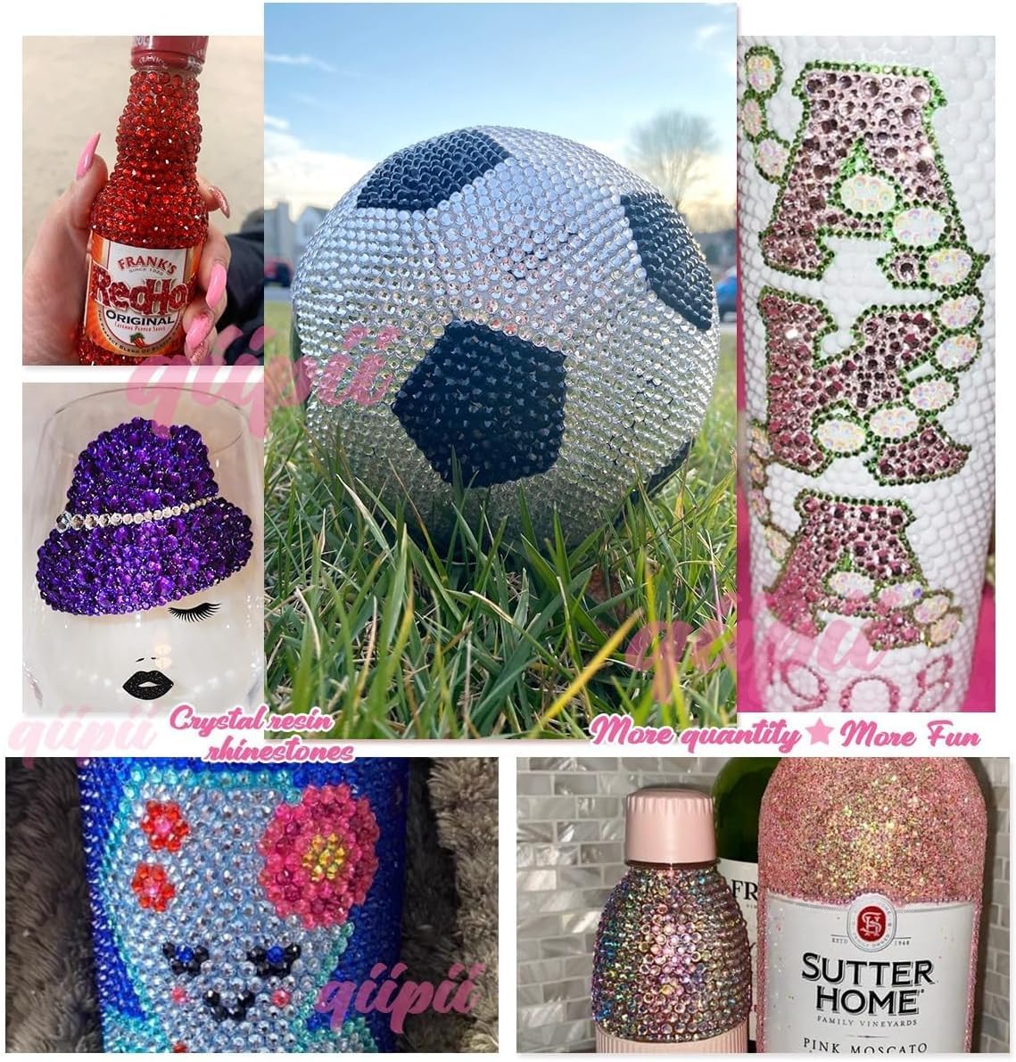 3mm 4mm 5mm 3 Boxes Pure Light Pink Resin Rhinestones for Bedazzling Crafting Flatback Jelly Stones Bulk Diamonds Gems for Nails Face Eyes Makeup Tumblers Bottles Crafts Clothes Shoes Phones