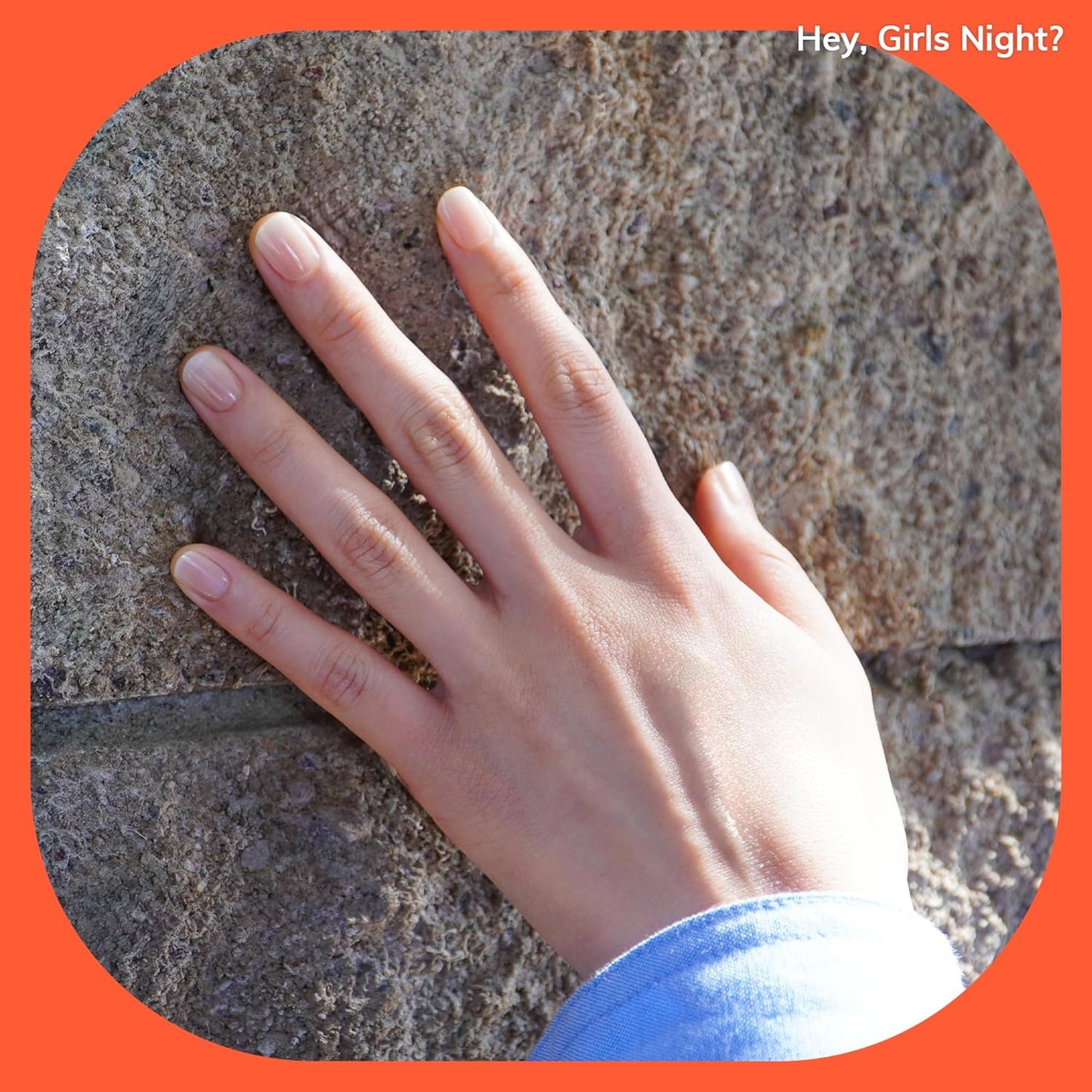 Semi Cured Gel Nail Strips | No LED Lamp Needed | Ombre, White, Spring | Easy Apply & Remove, Salon Quality | Includes 28 Strips, 1 Prep Pads, Nail File & Wooden stick - Hey, Girls Night?