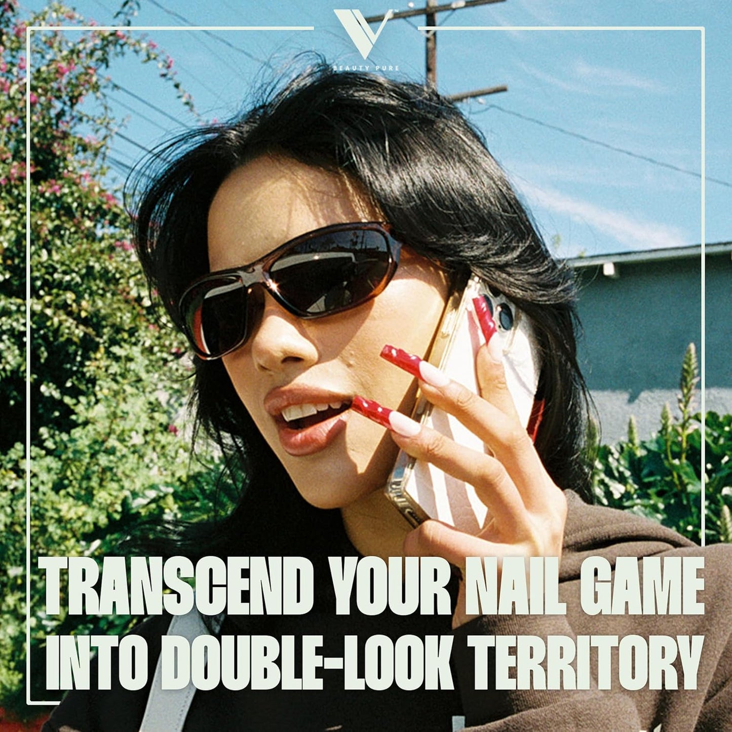 V Beauty Pure Non-Wipe Gel Top Coat Nail Polish (Matte) - Long-Lasting No Chip Nail Polish Topcoat with Matte Finish for Stronger Nail Beds - Led & UV Light Gel Polish for Pedicures & Manicures, 15 ml