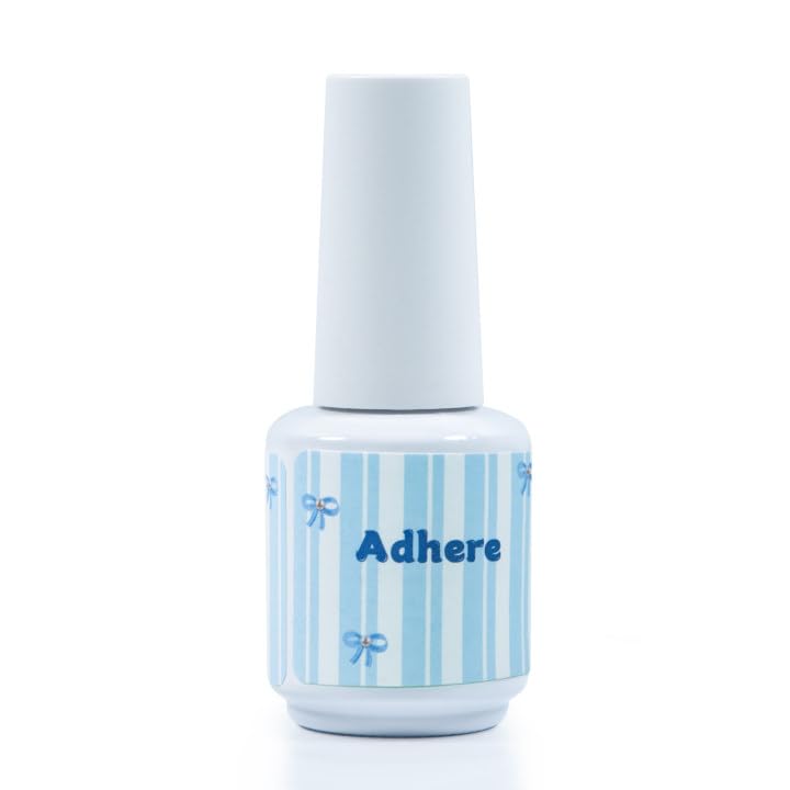 ADHERE Gel Polish 15ml No Wipe Gel Top Coat for Chrome Nail Powder, High Gloss Gel Shine Finish and Long Lasting, Soak Off with Nail Lamp,Perfect for Beautiful Nail Designs