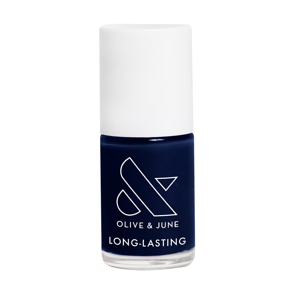 Olive & June Long Lasting Nail Polish | Plump Gel-Like Finish No Lamp Needed | Lasts up to 10 days | Salon-Quality at Home 15-Free Vegan Cruelty-Free Chip-Resistant Shine | HJ Shimmering Midnight Blue