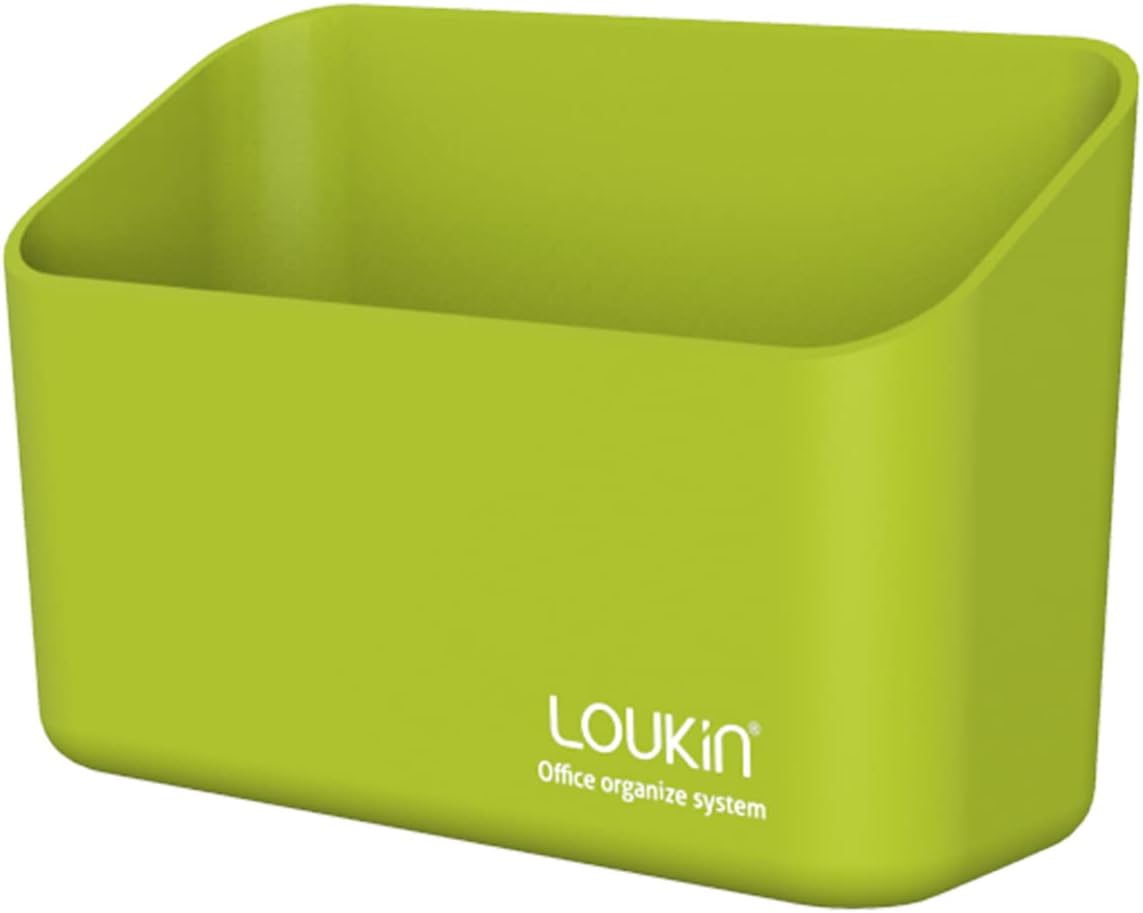 loukin Magnetic Marker Holder, Dry Erase Marker Holder, Remote Control Holder, Magnetic Storage Organizer for Whiteboard or Refrigerators (Green)