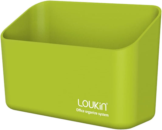 loukin Magnetic Marker Holder, Dry Erase Marker Holder, Remote Control Holder, Magnetic Storage Organizer for Whiteboard or Refrigerators (Green)