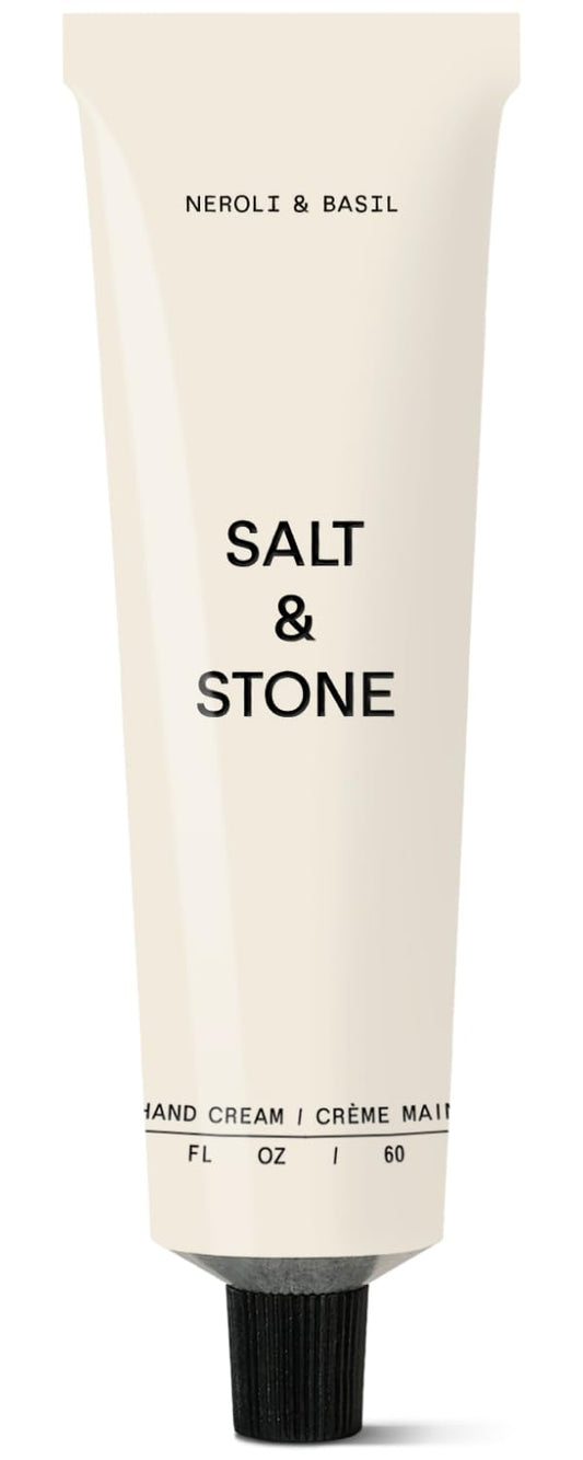 Salt & Stone Hand Cream for Women & Men | Neroli & Basil | Hydrates, Nourishes & Softens Skin | Restores Dry Cracked Hands | Fast-Absorbing | Cruelty-Free & Vegan (2 fl oz)