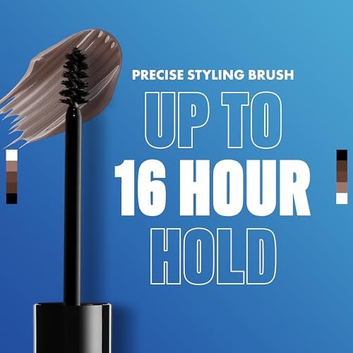 NYX PROFESSIONAL MAKEUP The Brow Glue, Extreme Hold Tinted Eyebrow Gel - Black