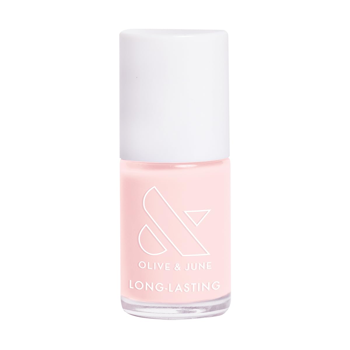 Olive & June Long Lasting Nail Polish | Plump Gel-Like Finish No Lamp Needed | Lasts up to 10 days | Salon-Quality Color at Home | 15-Free, Vegan & Cruelty-Free Chip-Resistant Shine | GH Baby Pink