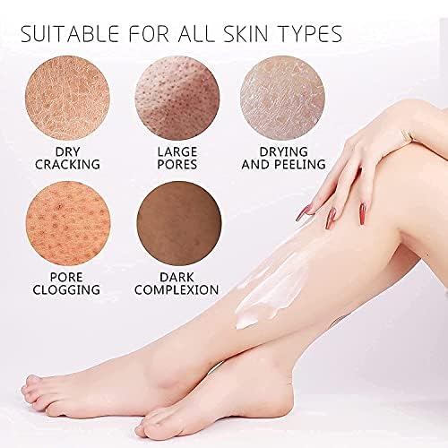 Pedicure Kit Foot Soak Set: Bubble Salt, Sugar Scrub, Massage Mask, Massage Lotion in a Box, 4 Step Foot Spa Kit for Dry Feet,Tired Feet（1 Set Pearl )