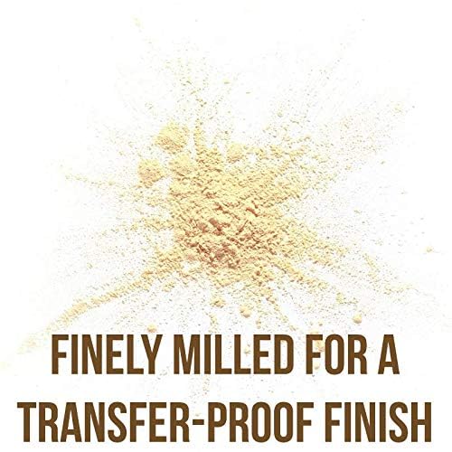Beauty Bakerie Flour Setting Powder for Foundation, Loose Face Powder Makeup, Perfect for Oily Skin, Long-Lasting Matte Finish, Ideal for Baking and Blurring, 0.5oz, Cassava (Yellow)