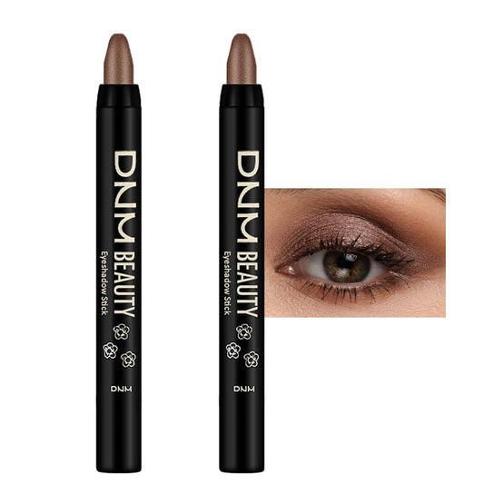 evpct 2Pcs Cream Eyeshadow Sticks Set for Eyes Waterproof, Cocoa Shimmer Matte Eye shadow Stick Pencil Pen Bulk sombras en crema para ojos 21+21