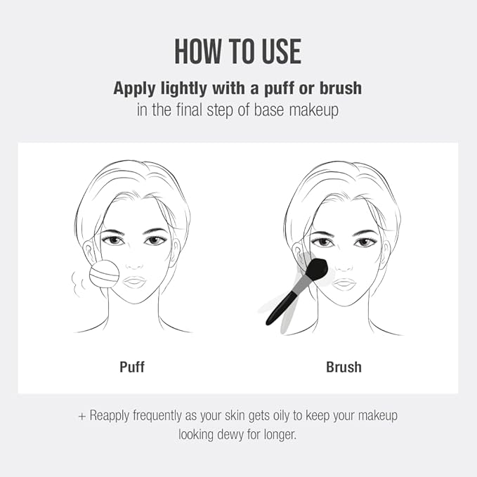 Translucent Set Finishing Powder - Sebum Control Face Loose Powder, Matte & Silky Finish, Lightweight, Long-lasting, Korean Makeup, 0.24 Oz. (02 Skin Beige, 0.24 Oz.)