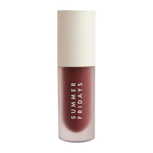 Summer Fridays Dream Lip Oil - Tinted Lip Oil with Moisturizing Sheer Coverage, High-Shine and Deep Hydration - Non-Sticky Formula for Long-Lasting Softness - Rosewood Nights (0.15 Oz)
