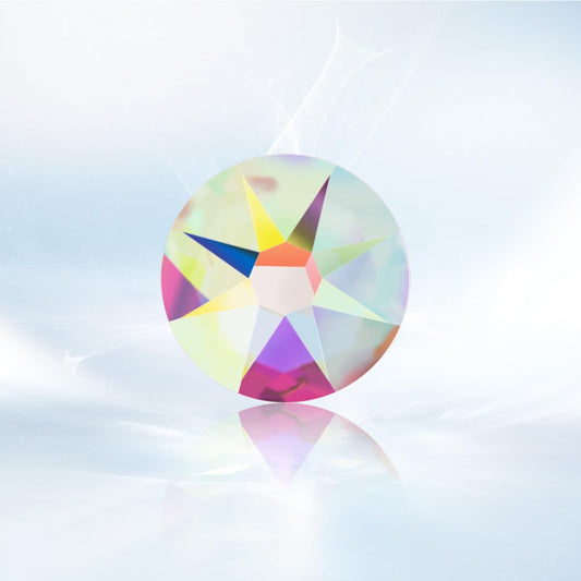 Novani Crystal AB Rhinestones 1440pcs Flat Back Round Rhinestone Style 2088 Sparkly Crystal Gemstones for Nail Art and Crafting SS10,2.7-2.9mm