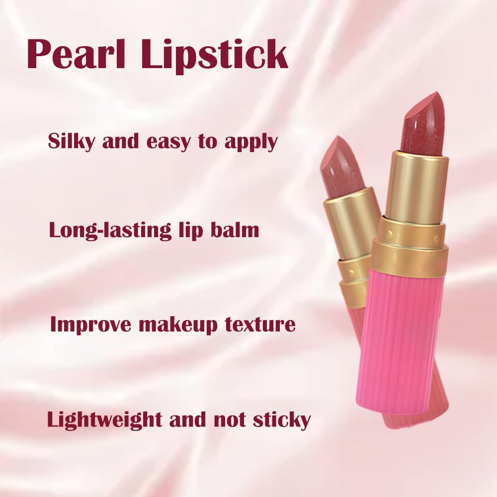 3Pcs Metallic Lipstick for Women,Lightweight Shimmer Frosted Lipstick,Glitter Lip Gloss Stain Long Lasting Waterproof Smudge Proof 24 Hour Full Coverage Lip Makeup,Vegan（01,02,03)