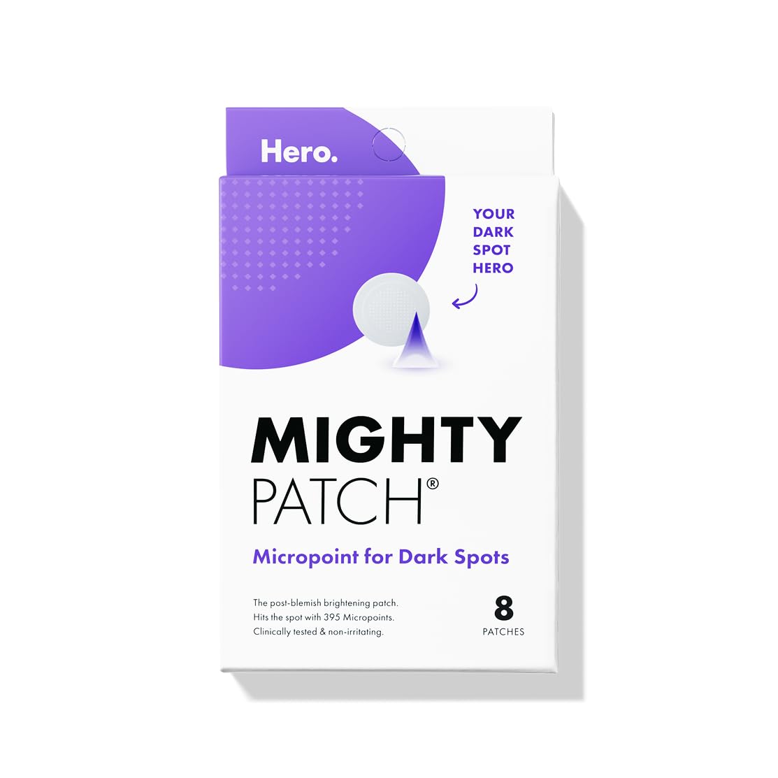 Hero Cosmetics Mighty Patch Micropoint™ for Dark Spots - Post-Blemish Dark Spot Patch with 395 Micropoints, Dermatologist Tested and Non-irritating (8 Count)