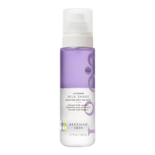 Beekman 1802 Milk Shake Body Mist - Lavender 4.7 fl oz - Hyaluronic Acid, Jojoba Oil, Instantly Moisturizes, Hydrates & Softens, Good for Sensitive Skin, Cruelty Free