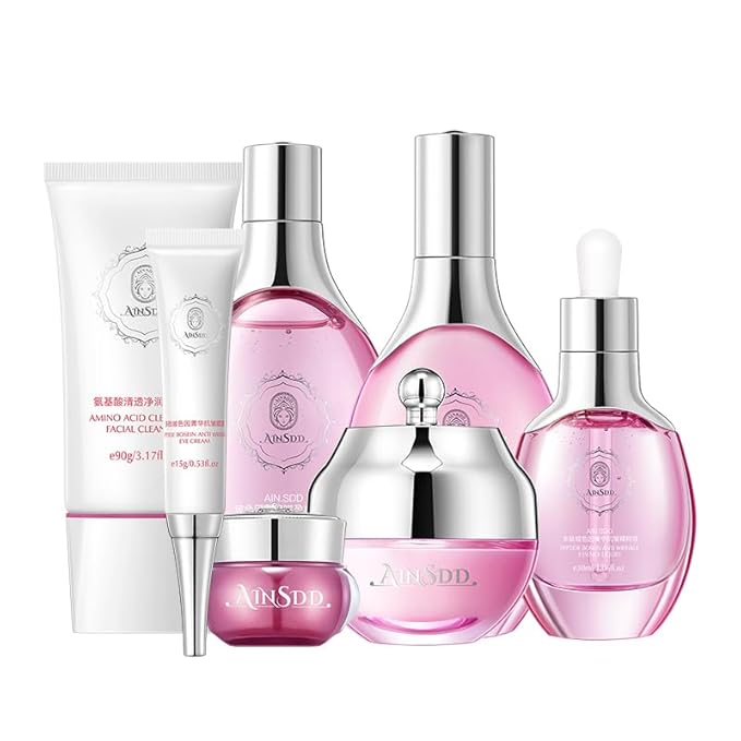 Hyaluronic Acid Anti Aging Skin Care Set Daily Skincare Kit For Women Gift Set 7 Pieces Women Beauty Set