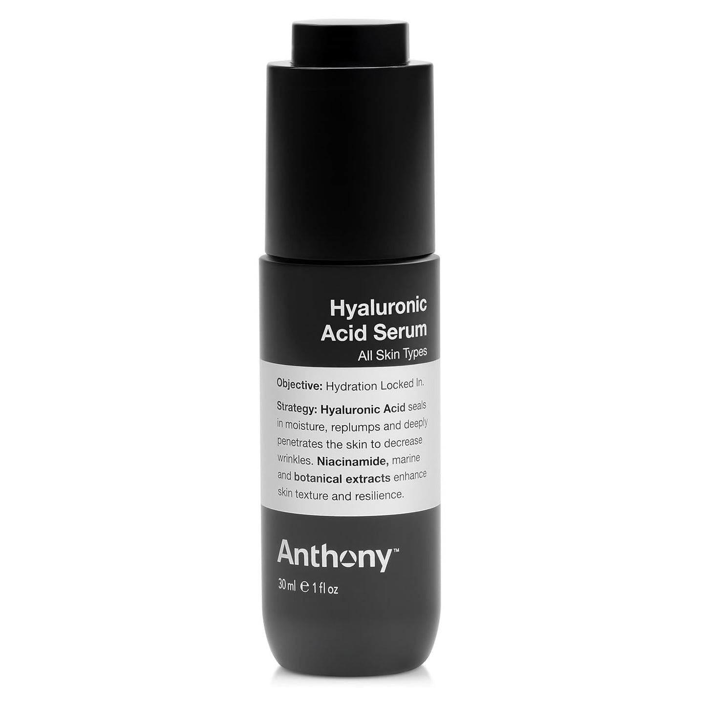 Anthony Hyaluronic Acid Serum – Hydrating Face Serum with Dual Hyaluronic Acid, Coconut Water & Niacinamide – Lightweight, Non-Greasy Formula for All Skin Types – 1 oz