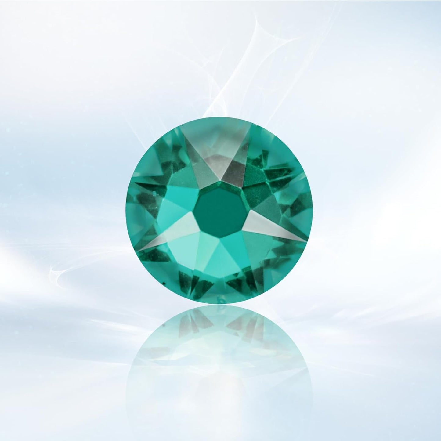 Novani Green Zircon Rhinestones 1440pcs Flat Back Round Rhinestone Style 2088 Sparkly Crystal Gemstones for Nail Art and Crafting SS16,3.8-4.0mm