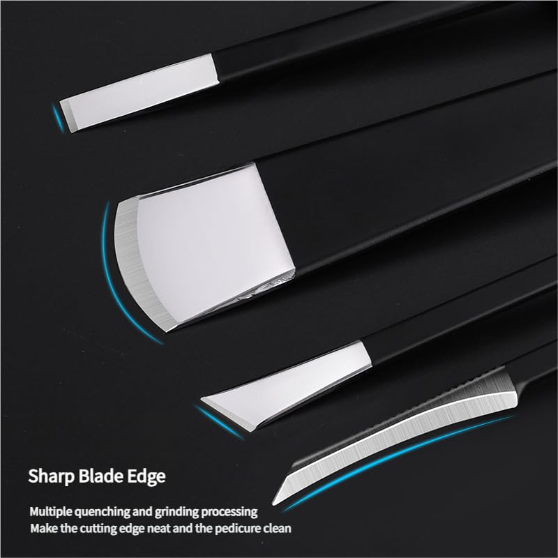 Professional Callus Knife Pedicure Knife for Feet Ingrown Toenail Knives Cuticle Foot Care Tools Dead Skin Removal Nail File Scraper