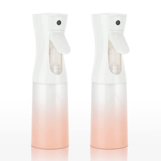 Spray Bottle for Hair (6.8OZ /200ML) Continuous Ultra Fine Mist Sprayer for Hair, Salons, Barber, Plants, Skin Care, Cleaning 2 Pack MATTE PINK