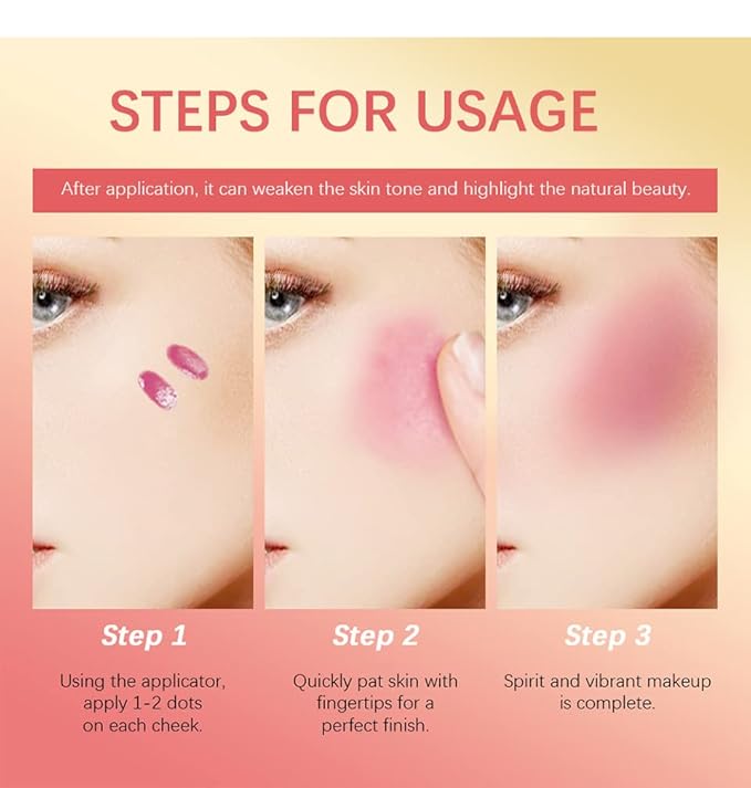 MEICOLY Matte Dewy Liquid Blush,Super Natural Cream Blush Stick for Cheeks,Silky Smooth Soft Pinch Long-Lasting Waterproof and Sweat proof Blush Makeup,Cruelty-Free,05,Grateful,Wine Red