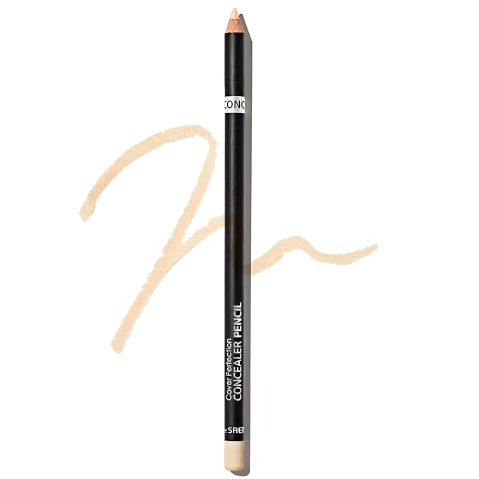 THESAEM Cover Perfection Concealer Pencil – Non Comedogenic spot Eraser - Conceal Blemish,Aging Spot,Acne&Freckle – Multi-Use Under Eye Concealer for Dark Circle,1.4g (0.5 Ice Beige)