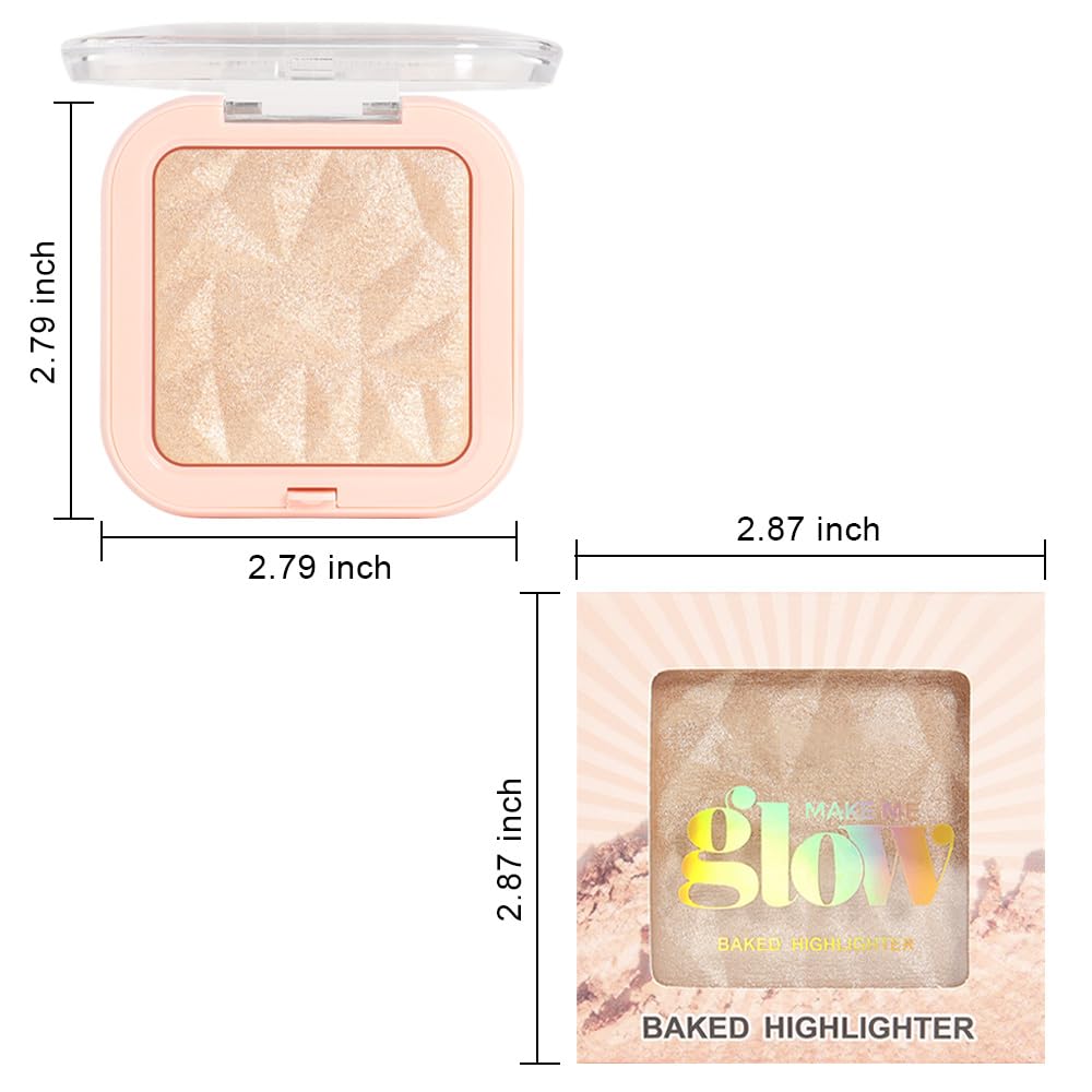 evpct Sun Glow Face Highlighter Makeup Shimmer Glitter Diamond Sparkly Highlighters Makeup Palette Powder for Face Body Cheek Skin iluminadores iluminador de jos maquillaje luminizers E03