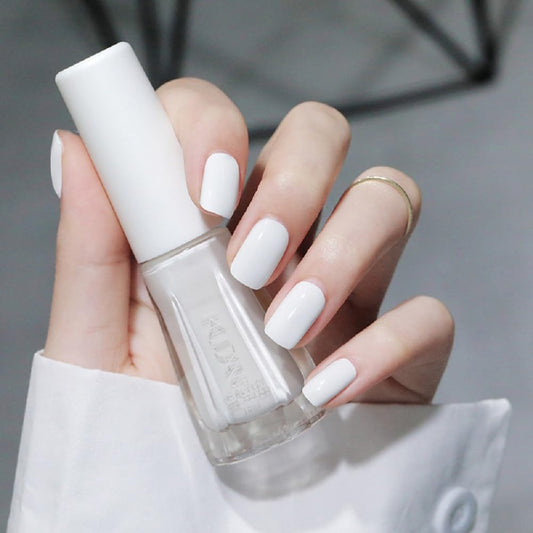 Nail Polish set - Nail Lacquer Quick Dry, Full Size, Vibrant, Colorful, Trendy, Glitter, Glossy, Metallic, Matte Nail Art Nail Shades (N28 Pearl white, 52g)