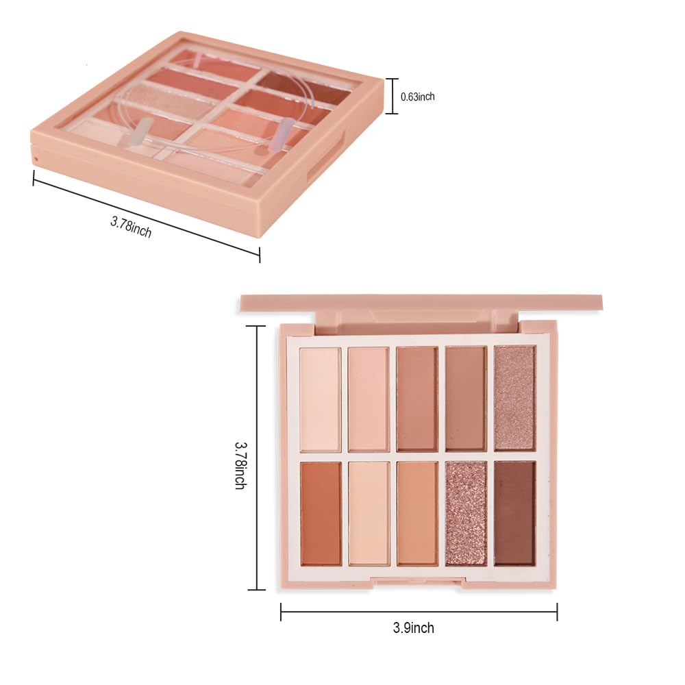 Neutral Nude Eye Shadow Palette,Matte Nude Pink Light Color Cream Eyeshadow Palette,Make Up Pallets for Women Natural Eyeshadow for Eyes Long Lasting Naturing-Looking