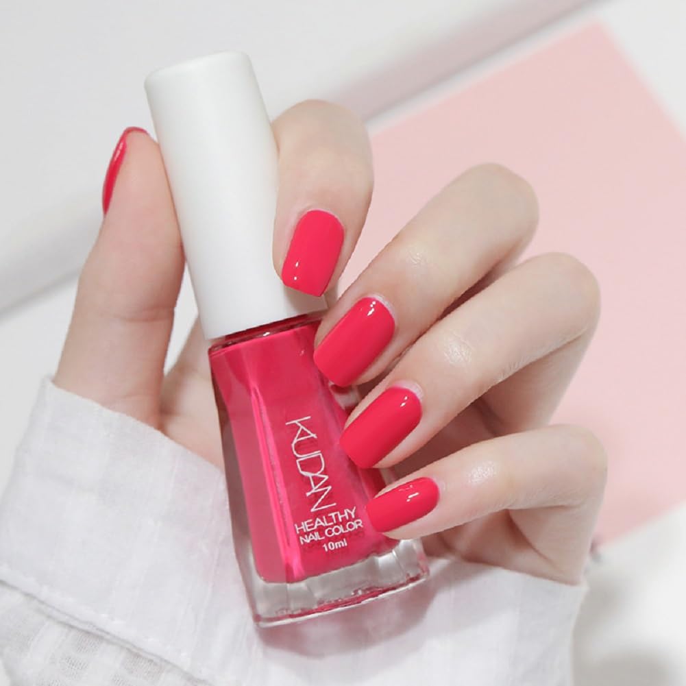 Nail Polish set - Nail Lacquer Quick Dry, Full Size, Vibrant, Colorful, Trendy, Glitter, Glossy, Metallic, Matte Nail Art Nail Shades (N20 Rose red, 52g)